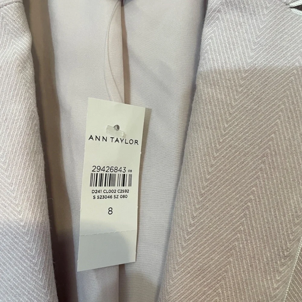 Linen Blend Lilac Herring Bone Jacket from Ann Taylor - Picture 11 of 14
